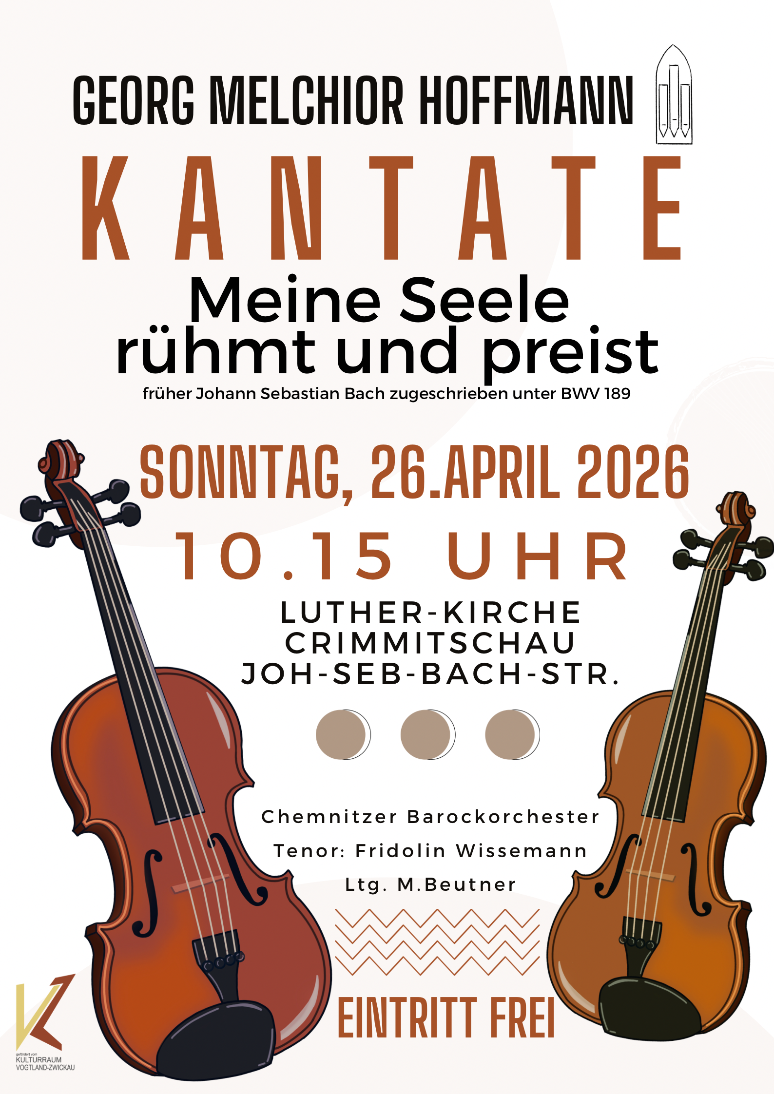 Brown Vintage Classical Concert Poster