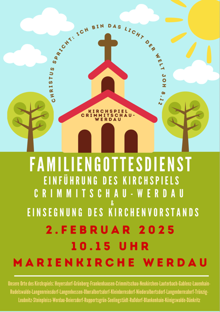 Kopie von Green Illustrated Bold Church Flyer